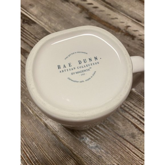 Rae Dunn PEACE Ceramic Coffee Cup Mug 16oz - Picture 4 of 4